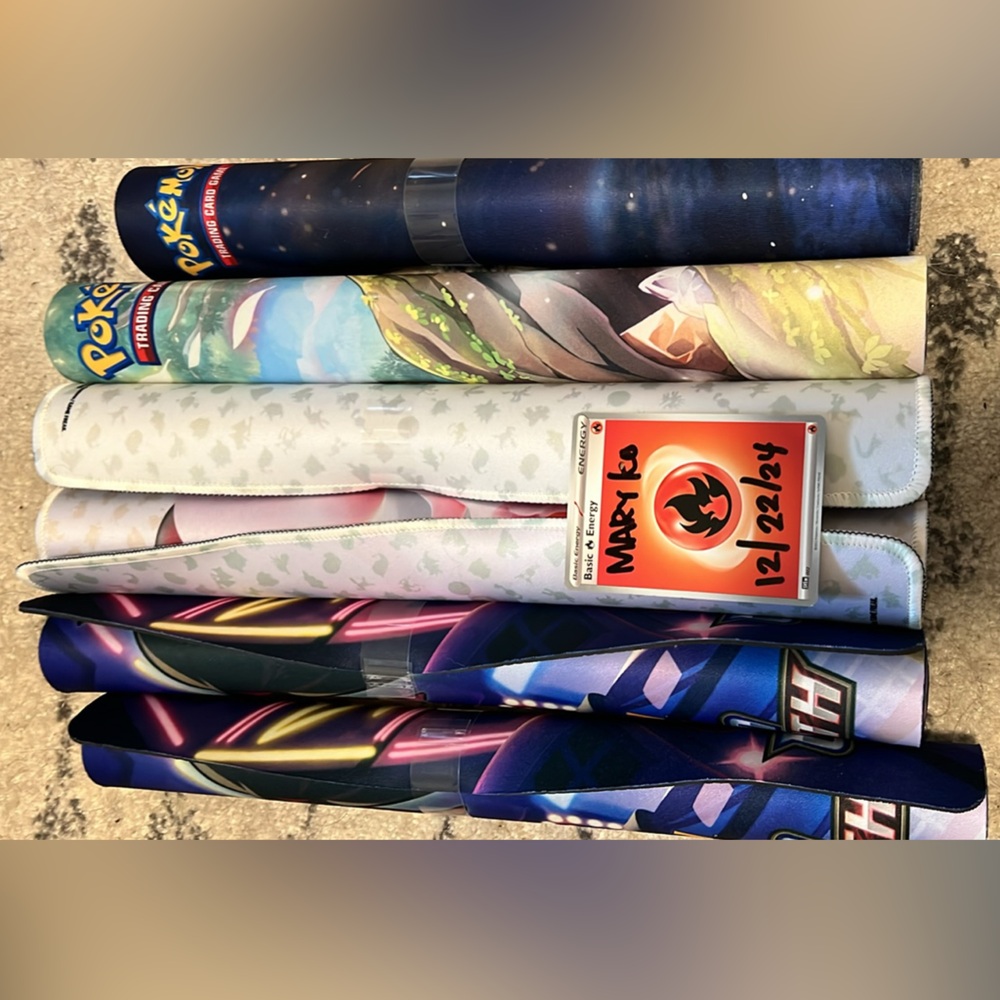 6 Pokemon game playmats